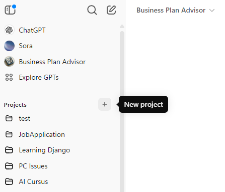 ChatGPT Projects - Custom GPT